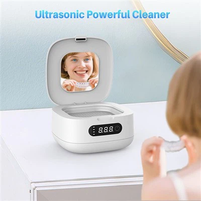 Compact Ultrasonic Denture Cleaner: Clean Anywhere, Anytime Compact Ultrasonic Denture Cleaner: Clean Anywhere, Anytime